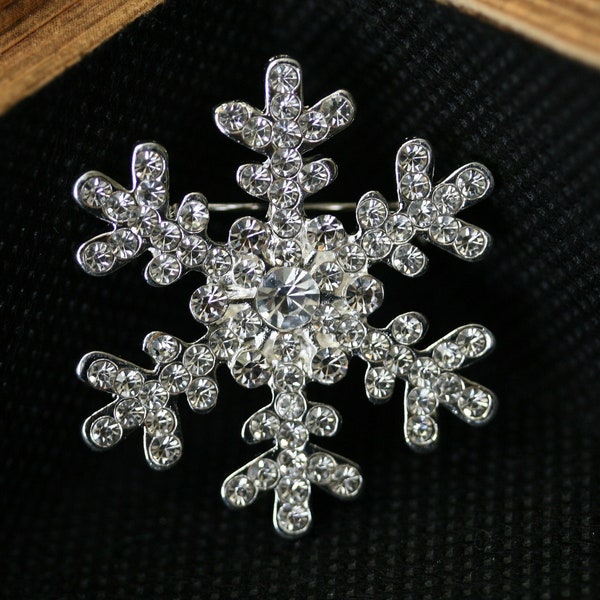 Snowflake Brooch Pin - Etsy