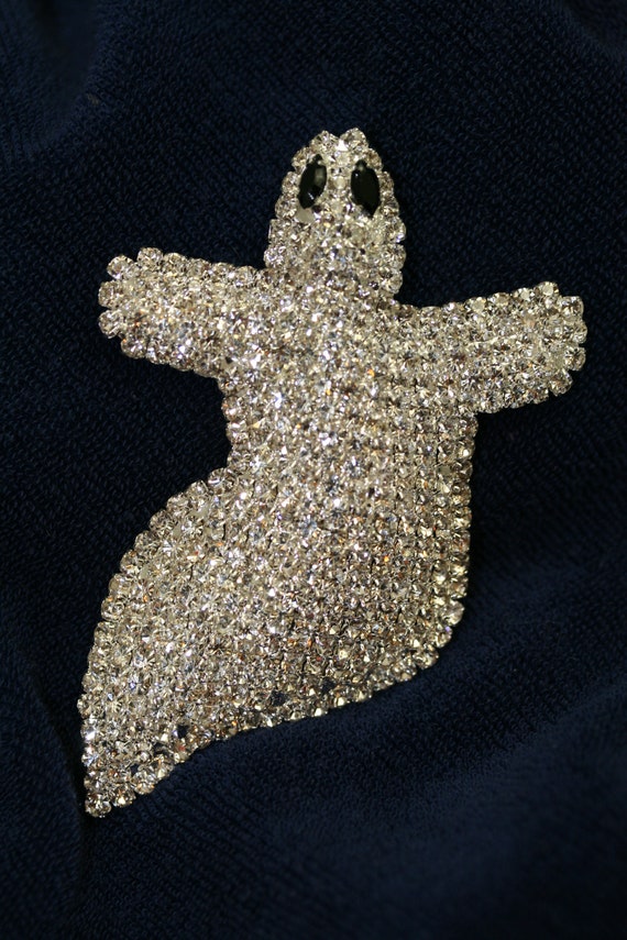 Vintage Jewelry Giant Adorable Rhinestone Spooky … - image 8