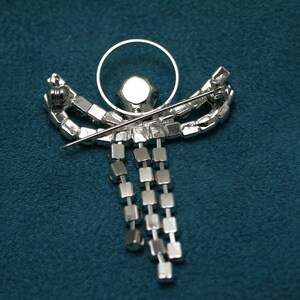 Rhinestone Angel With a Halo Pin and Earrings Set, Crystal Angel Brooch ...
