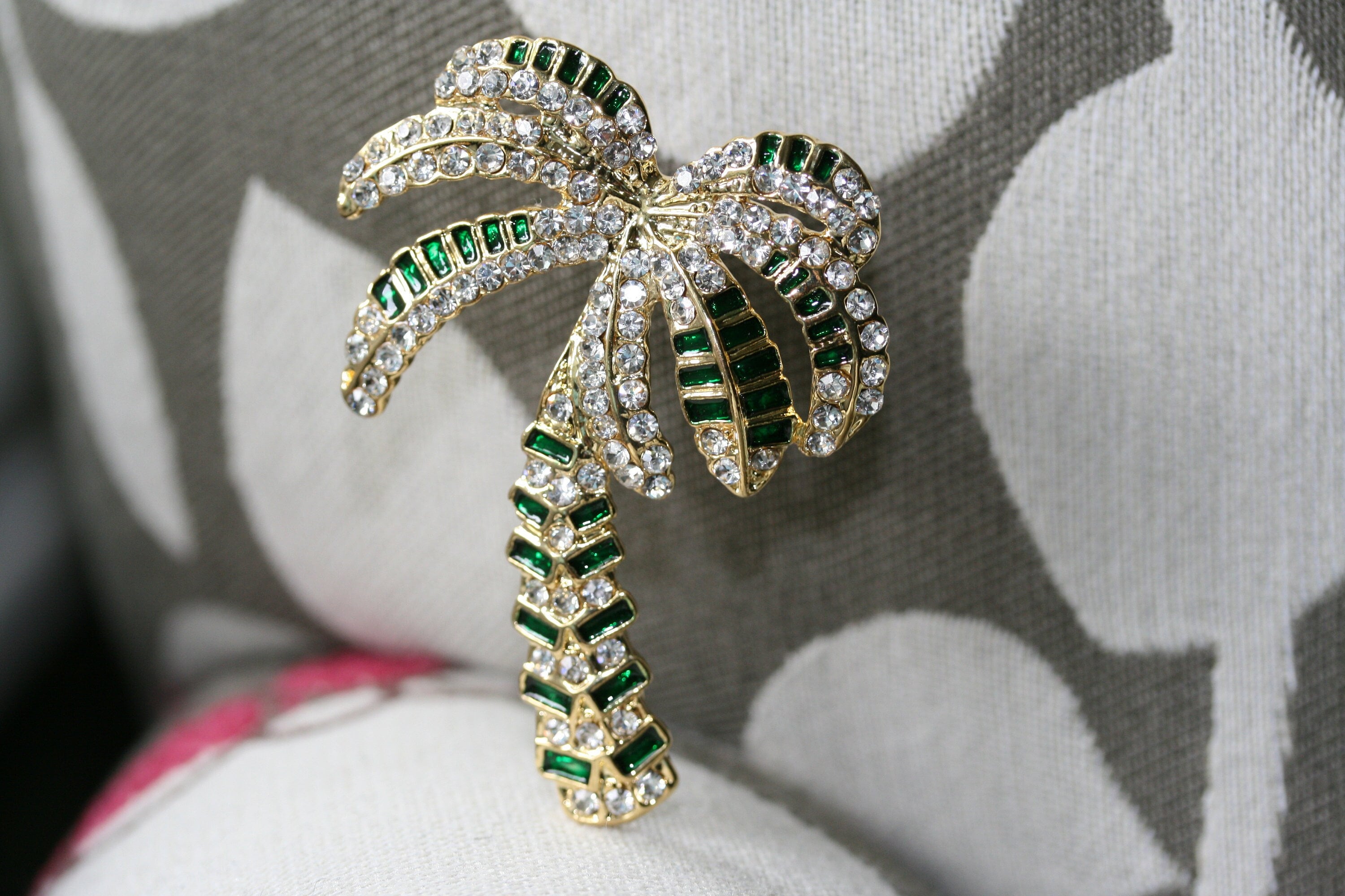 chanel palm tree brooch