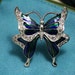 Two Butterfly Rhinestone Brooch For Women Geometric Crystal Statement Jewelry Wedding Bride Dainty Accessories