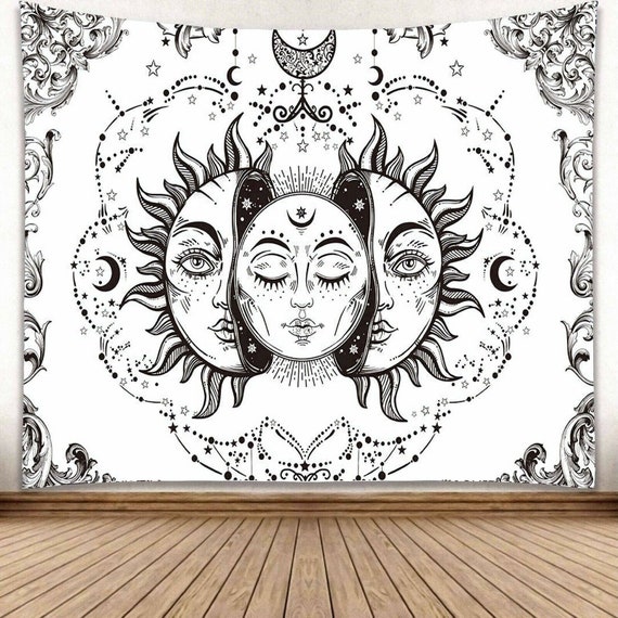 White sun tapestry hotsell