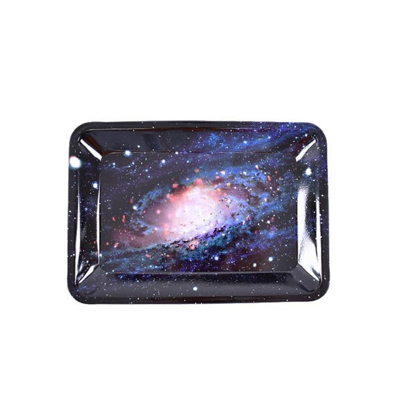 tobacco galaxy Rolling Tray “galaxy” 5” X 7” Tobacco Smoke Accessories