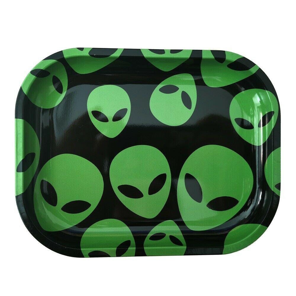 Rolling Tray Aliens 5.5 x 7 Tobacco Smoke Etsy