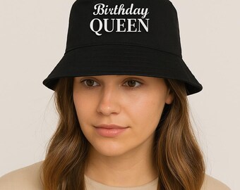 Embroidered Birthday Bucket Hat Adult Men's Women