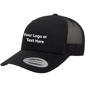 Custom Personalized Logo Text Embroidered Trucker Hat