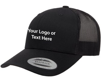 Custom Personalized Logo Text Embroidered Trucker Hat