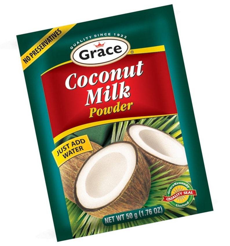 Jamaican Grace Coconut Milk Powder 50g / 1.76oz 12 Packs Etsy