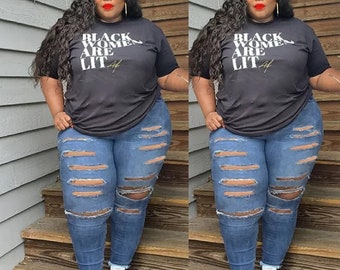 plus size loose fit jeans