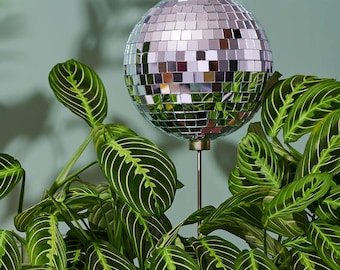 Disco Daddy - 6" Disco Ball Decorative Plant Stake