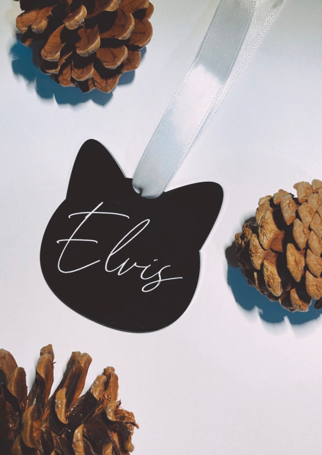 Personalised Animal Cat Christmas Tree Decoration Bauble Pets Etsy