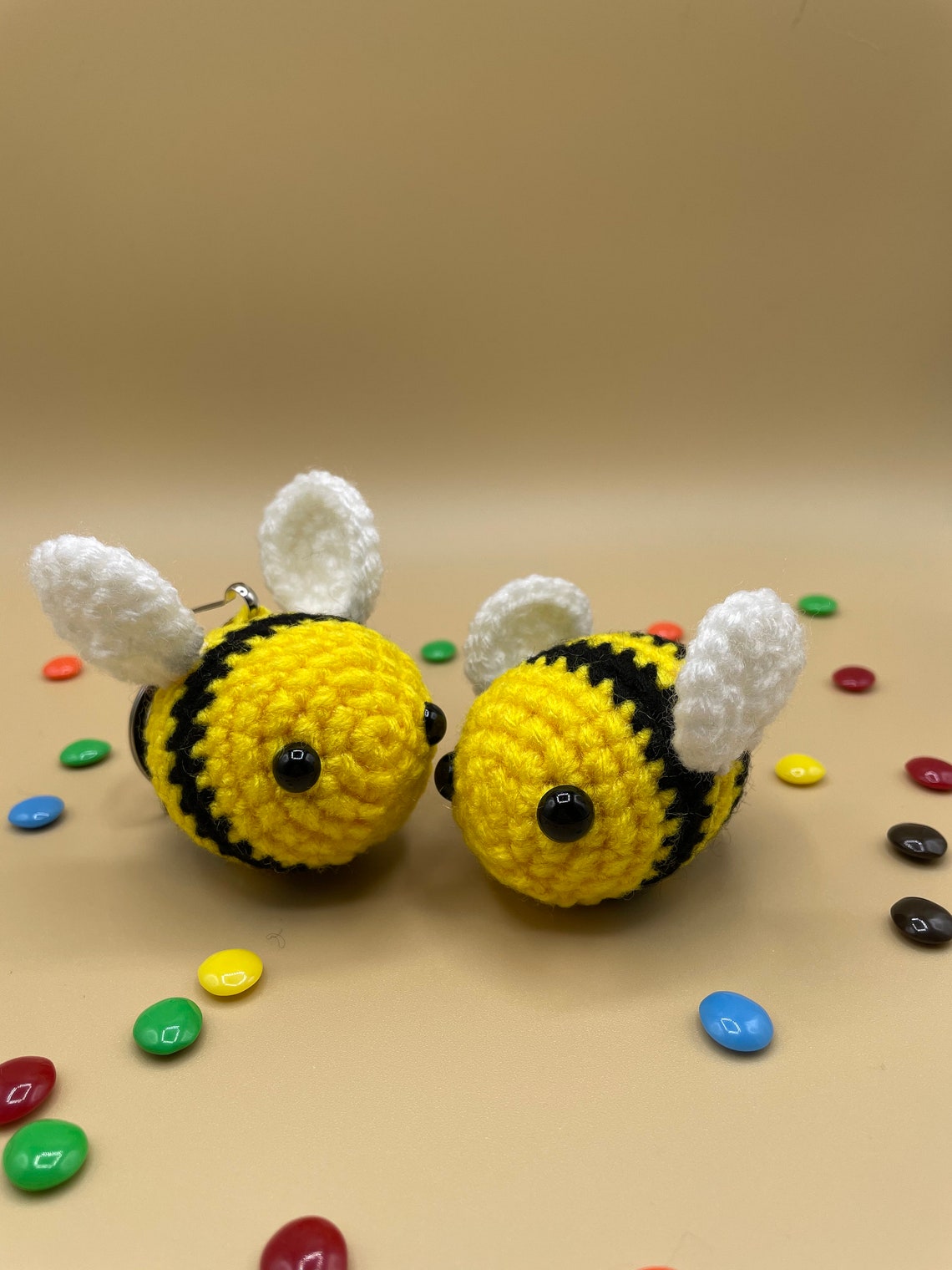 Crasy bee l'abeille, amigurumi kawaii fait main au crochet. - La Mu's heure