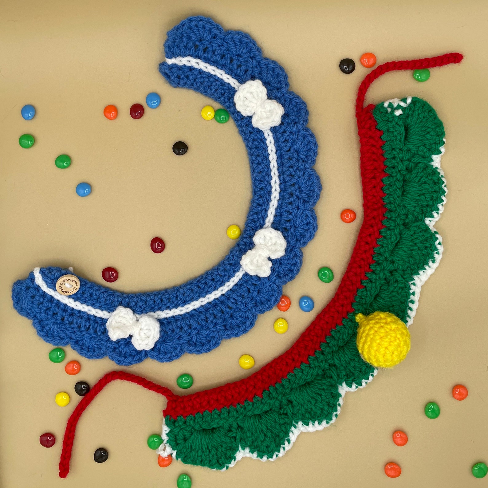 Handmade Pet Collar Crochet Handmade Pet Neckwear Crochet Etsy