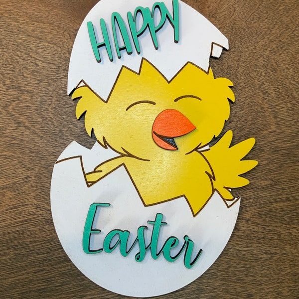 Easter egg chick- SVG FILE only-not a physical product