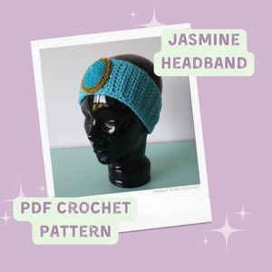 Jasmine Headband Pattern - Princess Jasmine - Aladdin - Crochet Pattern - Princess Pattern - Crochet