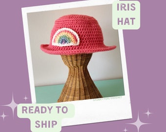 Iris Bucket Hat - Rainbow - LGBTQ - Pride - Ally - Kawaii - Pride Hat - Gay Pride - LGBTQ+ - Pastel Rainbow - Pride Parade