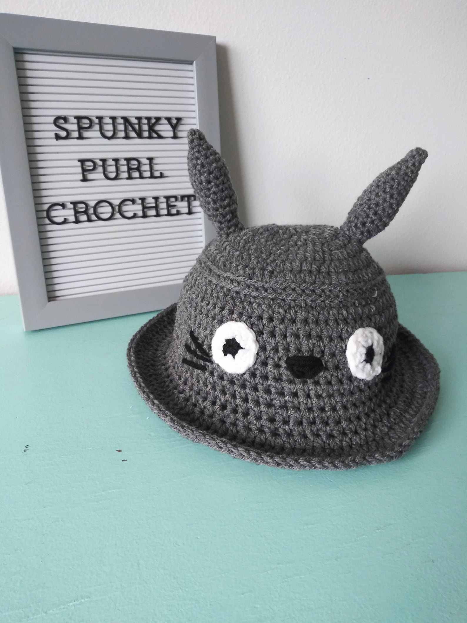 Totoro Hat Pattern Totoro Crochet Hat Bucket Hat Anime Etsy