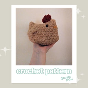 Henri the Chicken - Crochet Pattern - Hen - Farmhouse - Rustic - Animal - Bird Plush - Country - Cottage Core - Stardew Valley - Kawaii