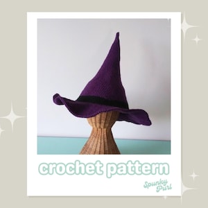Bewitched Hat Pattern - Witch - Crochet - Halloween - Costume - Cosplay - Magic - Witchcraft - Ritual - Occult - Wicca - Dark Academia