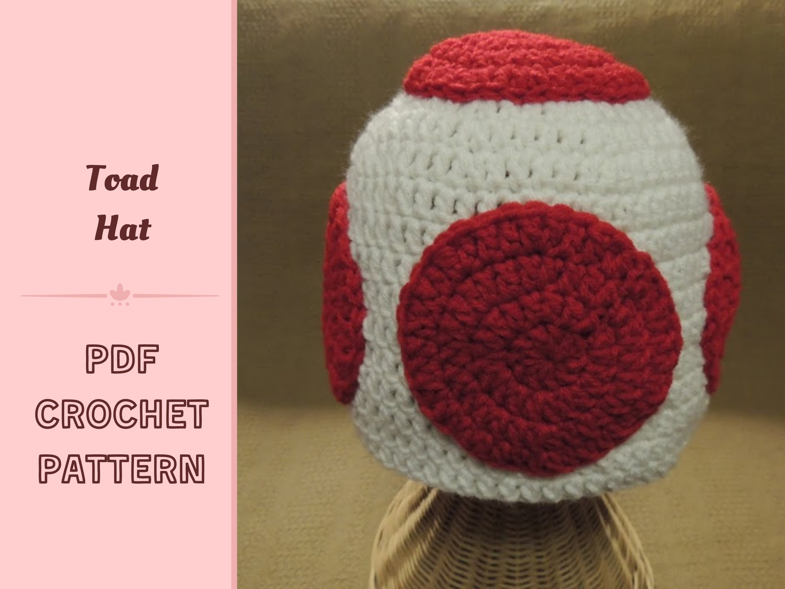 Toad Hat Pattern Mario Kart Super Mario 