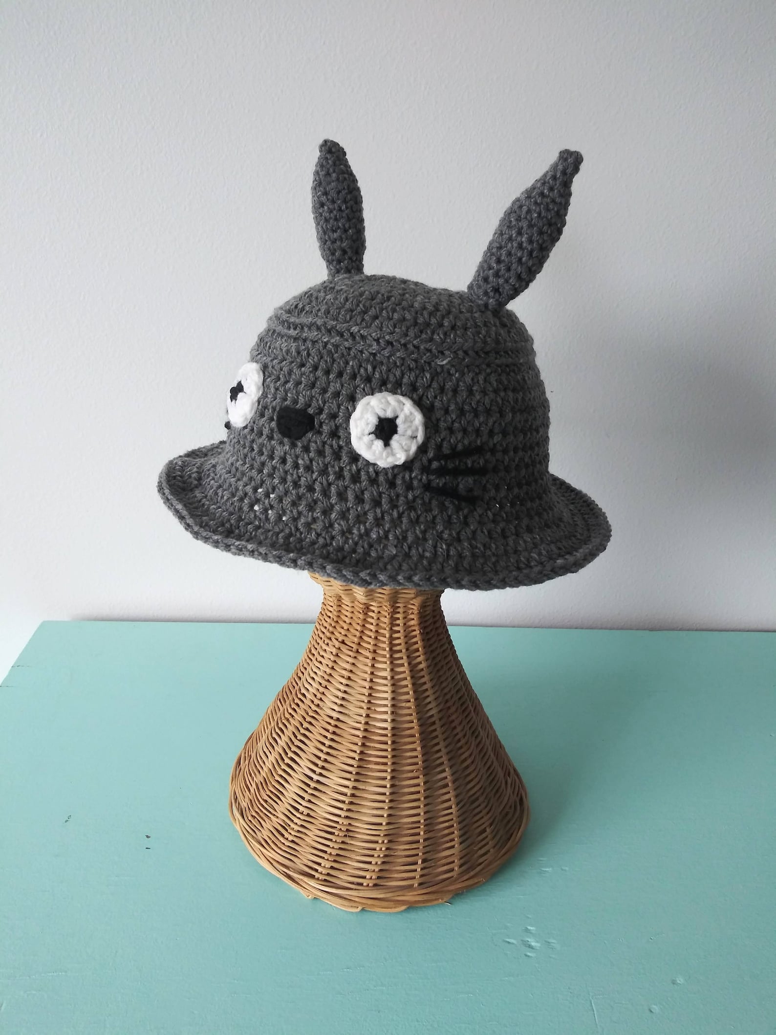 Totoro Hat Pattern Totoro Crochet Hat Bucket Hat Anime Etsy