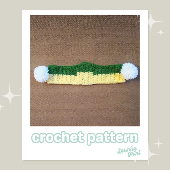 Toph Headband - Crochet Pattern - Earthbender - Avatar- ATLA - Anime - Nerdy - Earwarmer - Cosplay - Halloween Costume