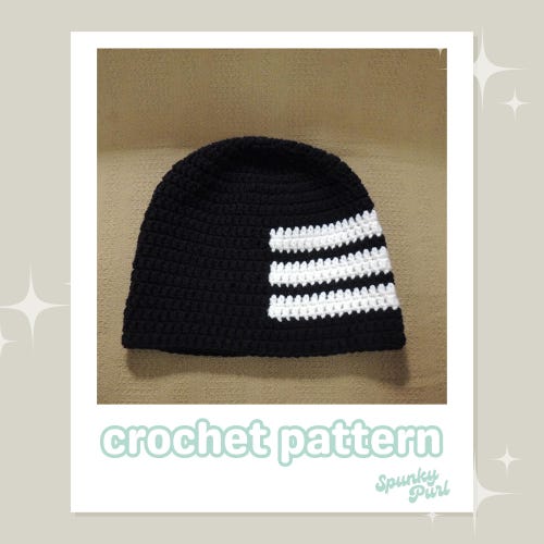 Death the Kid Hat - Crochet Pattern - Soul Eater - Anime Cosplay