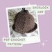 Sherlock Hat Pattern Sherlock Holmes Detective Hat Detective Hat Pattern Deerstalker Hat Pattern ...