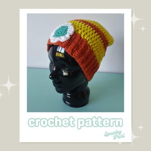 Daisy Hat - Crochet Pattern - Gamer - Video Games - Nerdy - Princess Peach - Mario Kart - Mushroom Kingdom