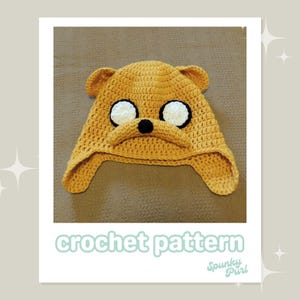 Magic Dog Hat - Crochet Pattern - Adventure Time - Jake the Dog - TV - Cartoon - Cosplay - Halloween Costume - Nerdy
