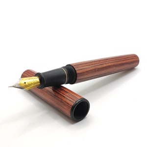 Penna stilografica kitless in kingwood ed ebanite/Bespoke fountain pen made of kingwood and ebonite