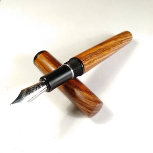 Stilografica kitless in cocobolo ed ebanite/Bespoke fountain pen in cocobolo wood and ebonite