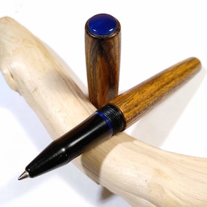 Rollerball kitless in bocote ed ebanite/Bespoke rollerball in bocote wood and ebonite - DISPONIBILE IN 10GG LAVORATIVI