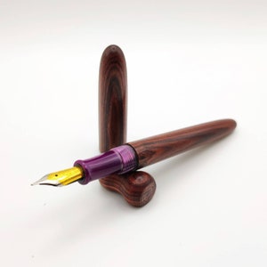 Penna stilografica kitless in kingwood e kirinite/Bespoke fountain pen in kingwood and kirinite