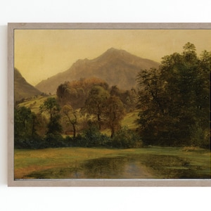 Boslandschap CANVAS ROLLS Art Print | Oliemeer Old West | West-Amerikaanse schilderkunst | 19e eeuwse art print | Amerikaanse kunst