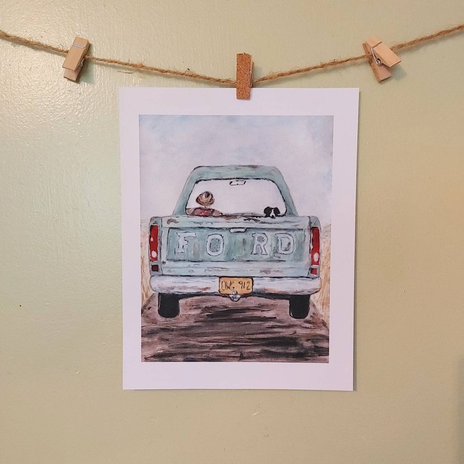 Farm truck art Old truck wall art Truck print Farm decor Etsy