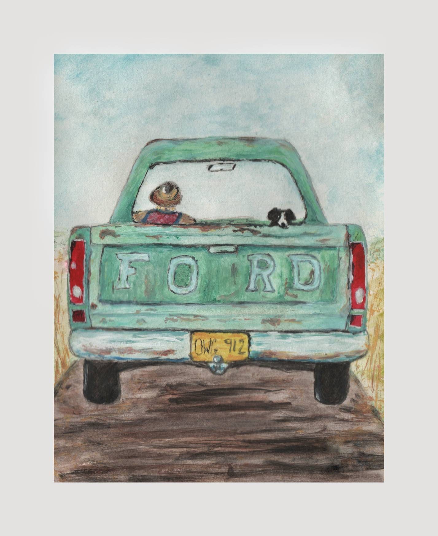 Farm truck art Old truck wall art Truck print Farm decor Etsy