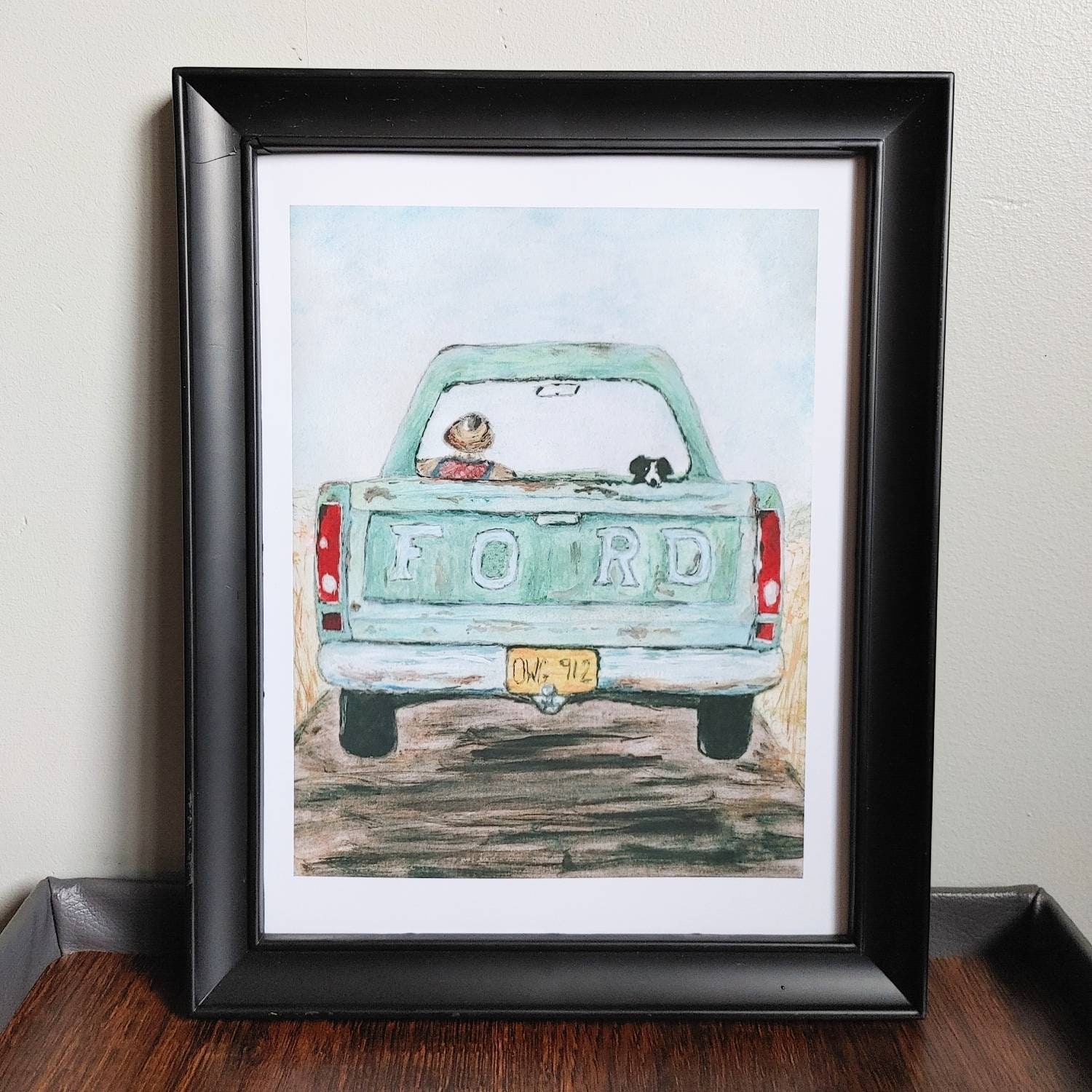 Farm truck art Old truck wall art Truck print Farm decor Etsy