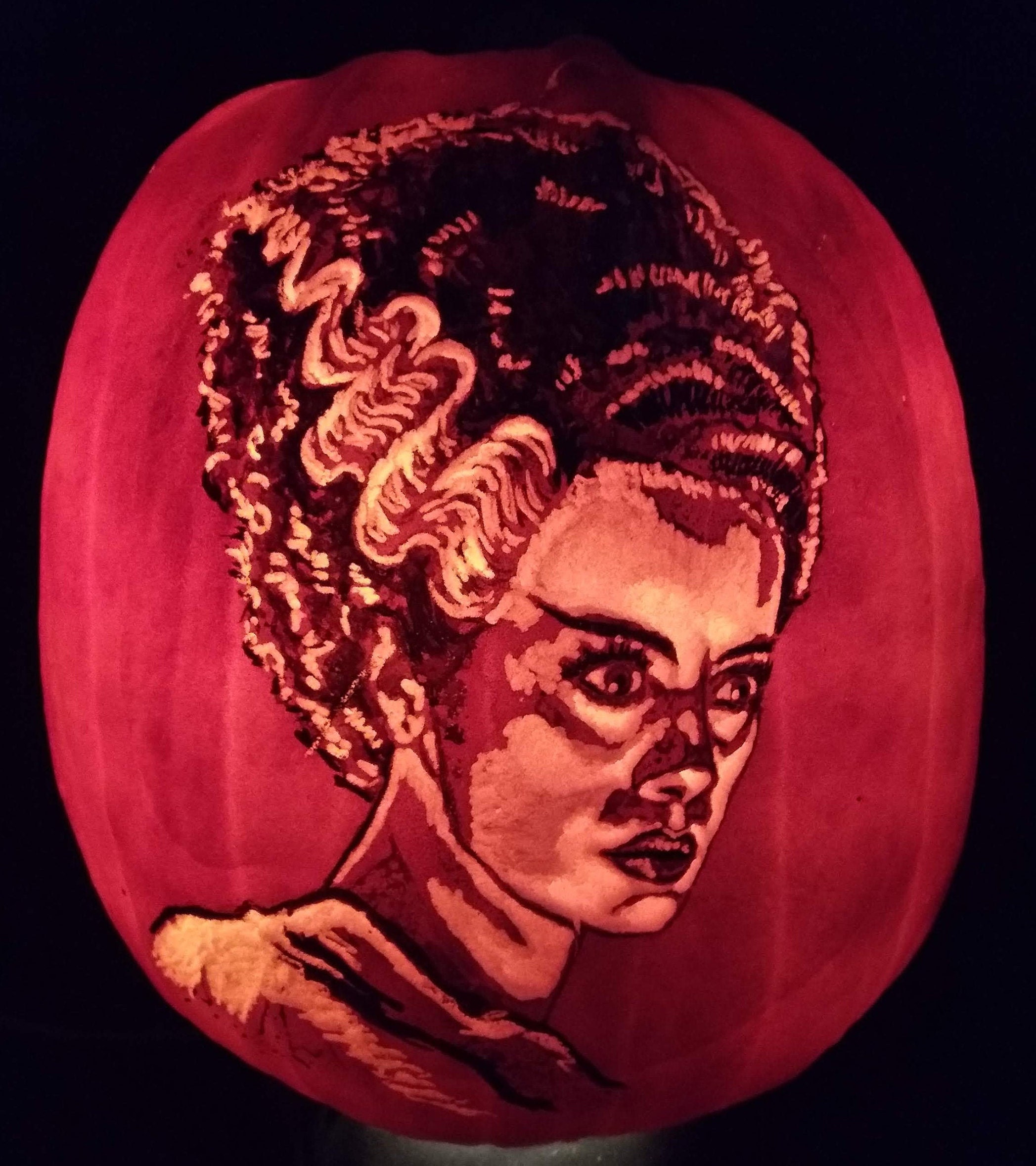 Bride Of Frankenstein Pumpkin Carving Templates