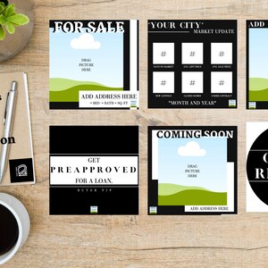 Real Estate Instagram & Social Media Templates Bundle- BOLD Style