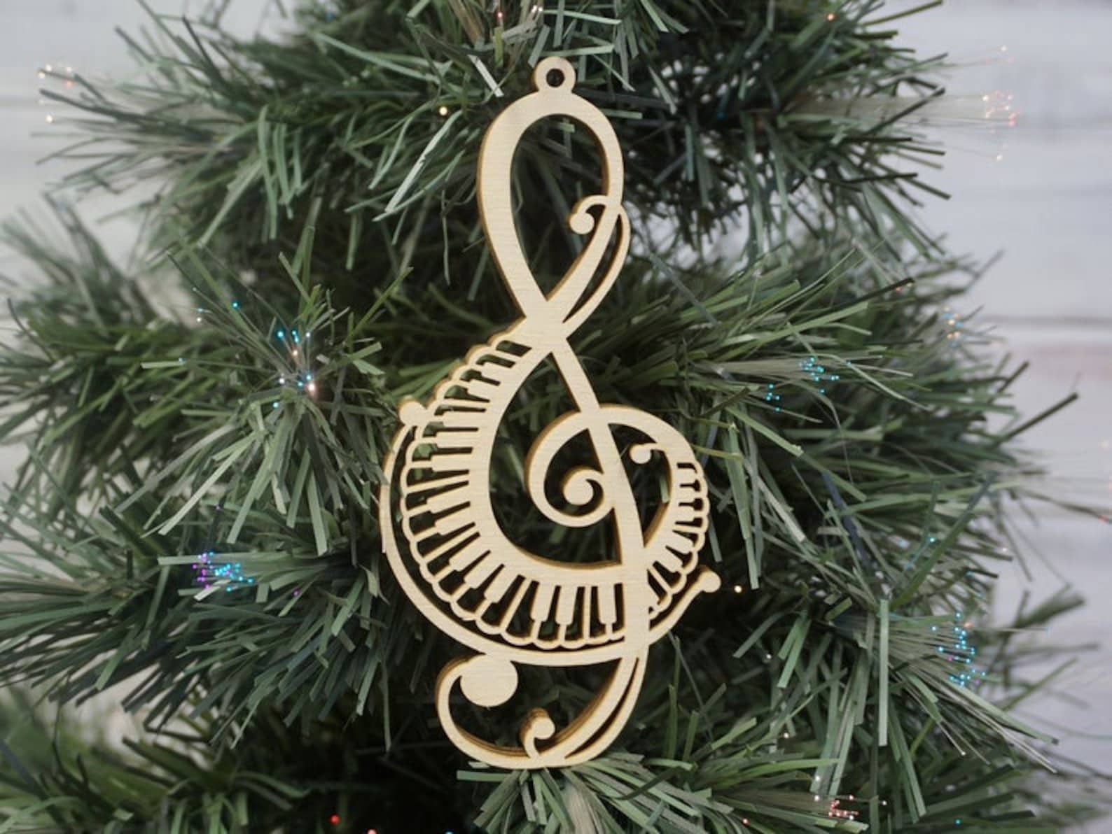 Musical Ornament Music Note ornament Music lover Ornament Etsy