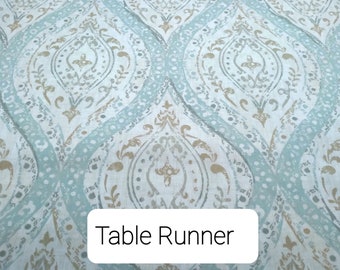 Corredor de mesa azul, Corredor de cama, Ropa de mesa, Boda, Banquete, Bufanda de tocador, Bufanda de buffet, Corredor de lujo, Corredor de consola, Comedor