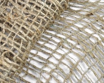 Jute Netting, Jute Geotextile, Erosion Control, Indoor, Outdoor, Lake House, Cabin, Home Decor, Craft Supplies, Netting By Yard/Half Yard