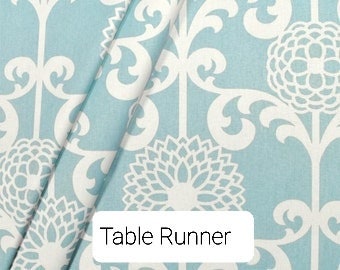Waverly Table Runner, Bed Runner, Table Linen, Wedding, Banquet, Dresser Scarf, Buffet Scarf, Deluxe Runner, Blue Runner, Restaurantes, Servir