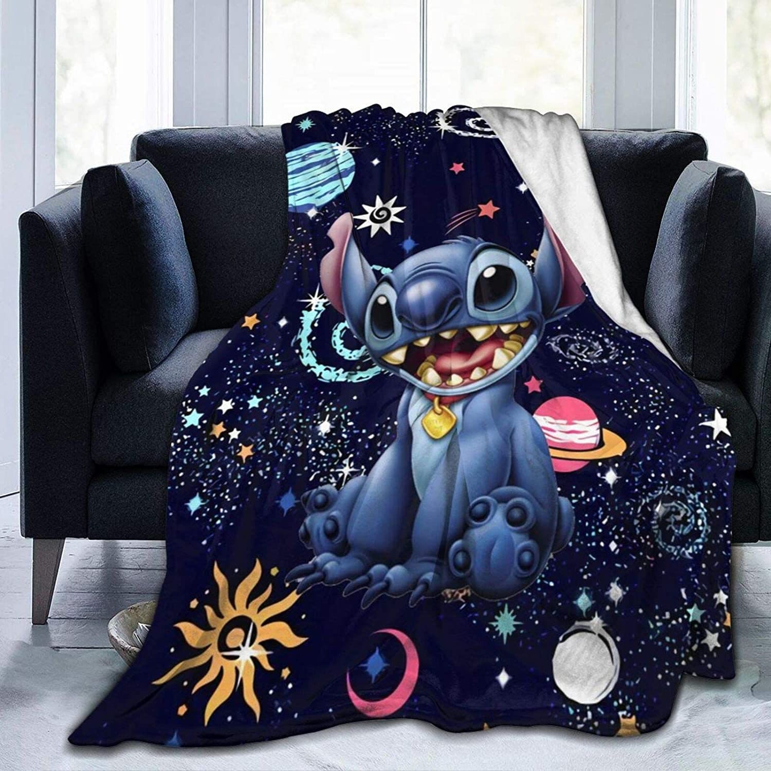 Stitch with Lilo Quilt Blankets Print Great Gift Idea Fleece Etsy