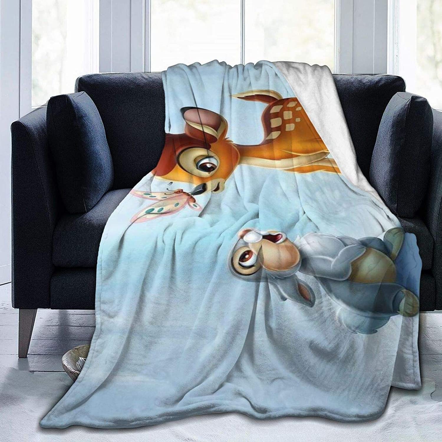 Bambi Ultra Soft Throw Blanket Flannel Fleece All Season Light Etsy