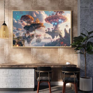 Surreal Dreamworld – AI Generated Fantasy Art Print | Digital Download