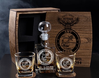 Carafe à Whisky Grenade 300ml - Cadeau Militaire Gravé Étanché - Style Tactique Pour Vétérans