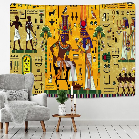 Ancient Egyptian Egypt Tapestry Wall Hanging Tapestry Decor Etsy