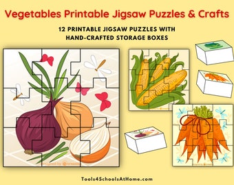 12 Printable Fruit Jigsaw Puzzles &amp; Miniature Storage Boxes - Etsy